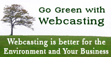 Go Green with Webcasting